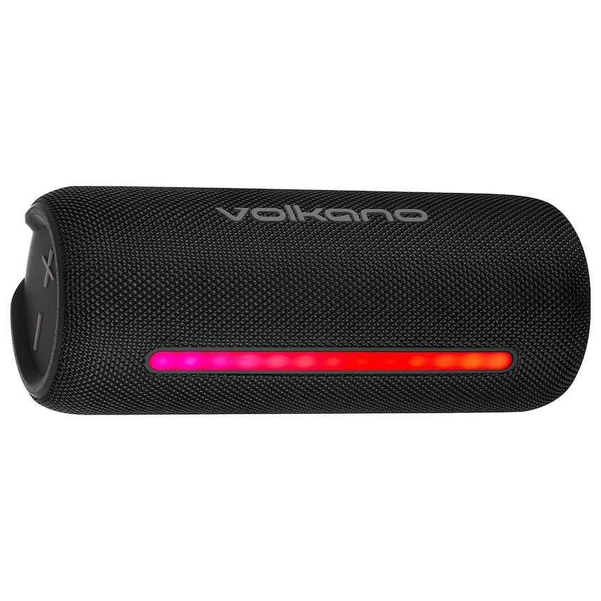 Volkano Rave Series Portable Bluetooth Speaker  - Black with grey buttons