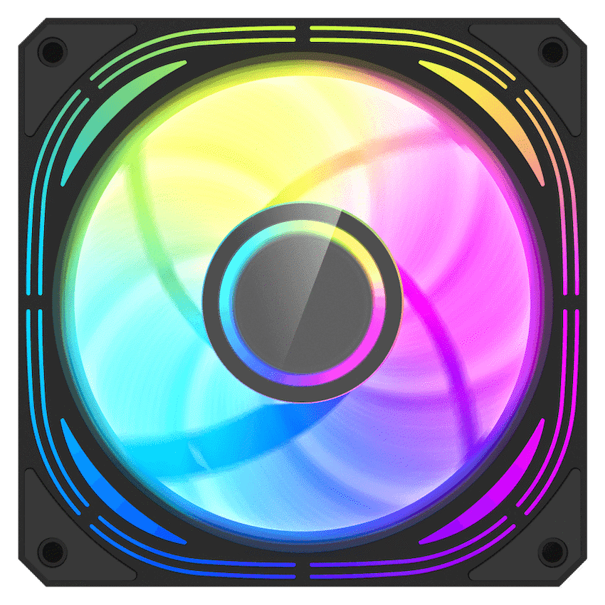 darkFlash INF 24T PWM A-RGB Fan - Black - 5-in-1