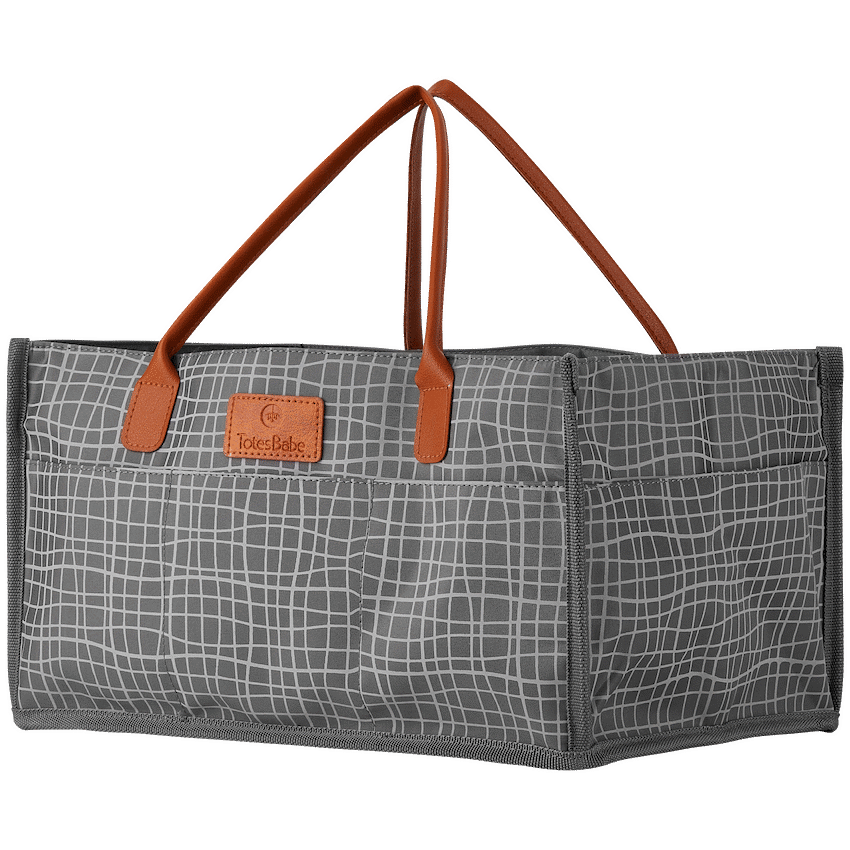 Totes Babe Wavy Series Nursery Caddy Grey