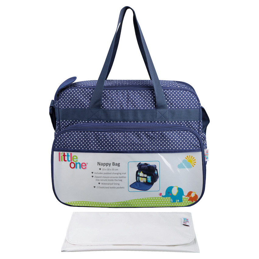 Little One Jennifer Series Diaper Bag 20l - Navy