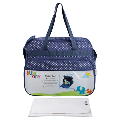 Little One Jennifer Series Diaper Bag 20l - Navy