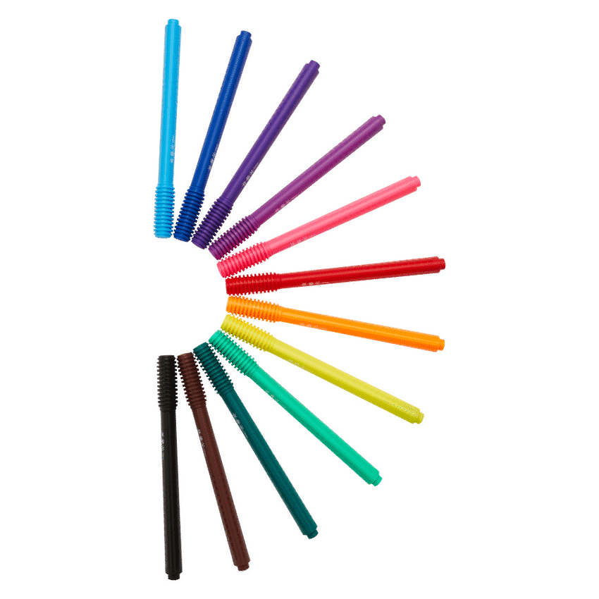 Frozen 12 Capfix Connectable Fibre Markers - Multi