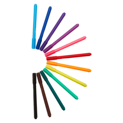 Frozen 12 Capfix Connectable Fibre Markers - Multi