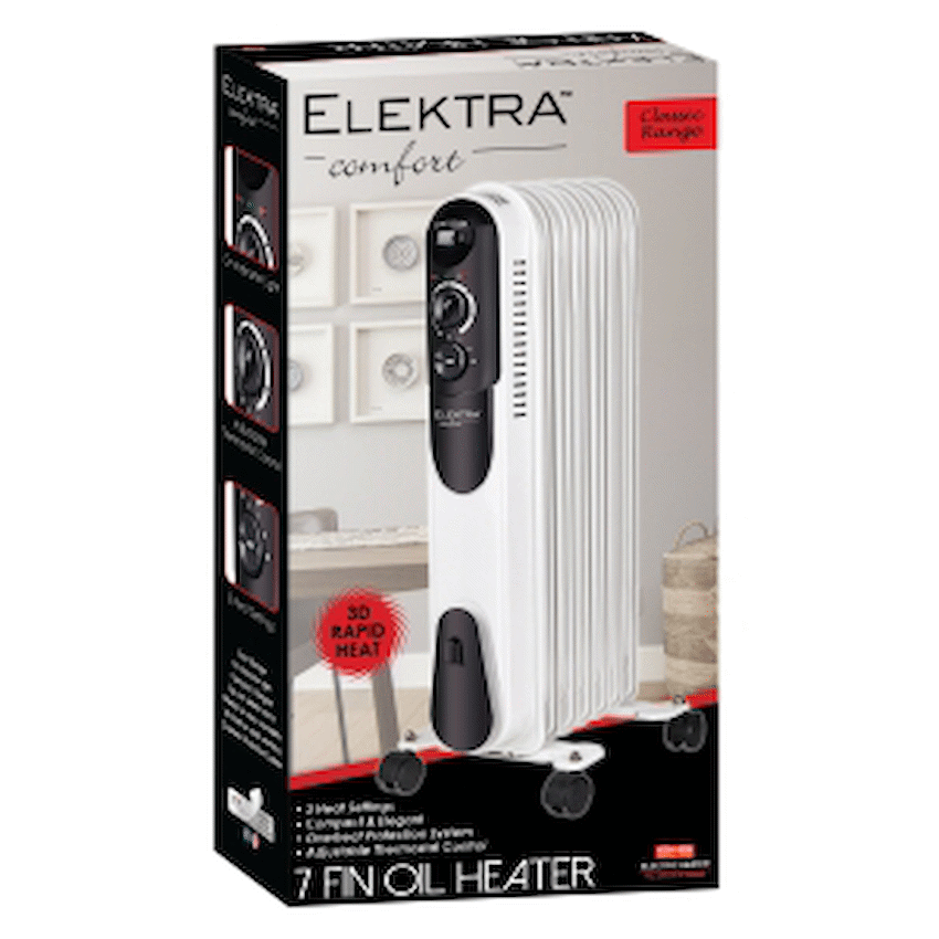 Elektra 2606 - Oil Heater - 7 Fin