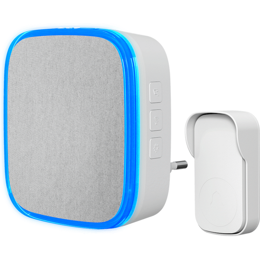 Ellies Secure Series - Wireless Kinetic Doorbell - AC Receiver and Kinetic transmitter - WT