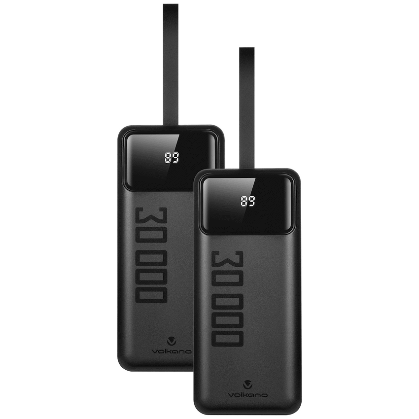Volkano Punch Series 30000mah Power Bank Bundle of 2
