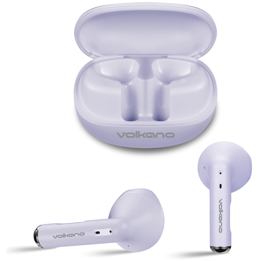 Volkano Buds X3 TWS Earphones with ENC  - Purple