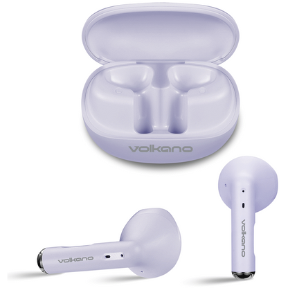 Volkano Buds X3 TWS Earphones with ENC  - Purple