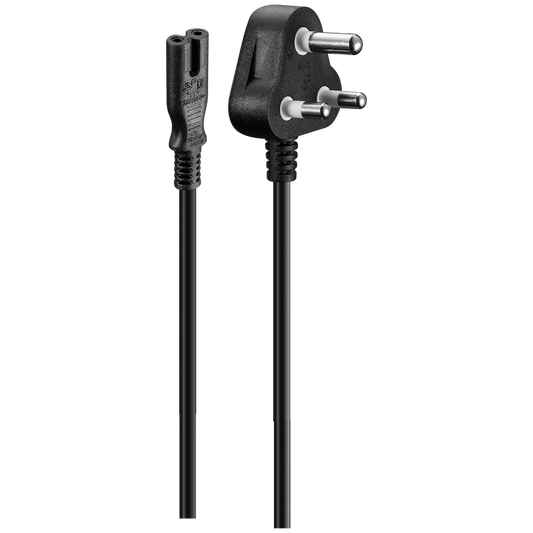 Volkano Presto series Power Cable Figure 8  to SA 3pin 1.8m 2.5A - black