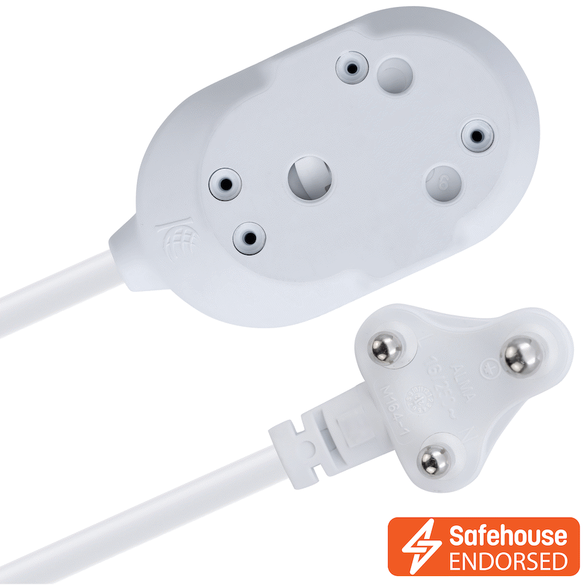 Ellies Back-to-Back Light-Duty Extension Lead - 3m