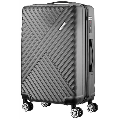 Travelwize Astra ABS 77cm 4-Wheel Spinner Luggage - Black
