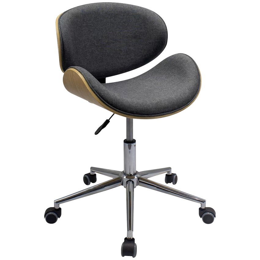 Amos Mid Back Office Chair - Grey