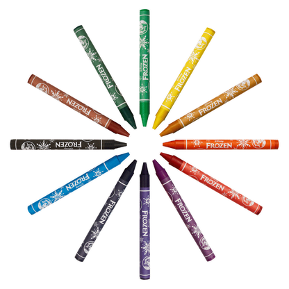 Frozen 12 Wax Crayons Multi