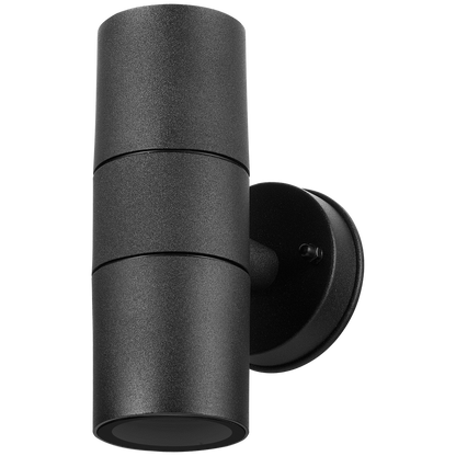 Ellies Ash Series AC dual beam wall light - Nylon Carbon Fiber - GU10 Base- BK