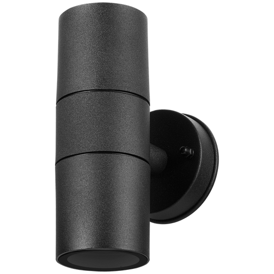 Ellies Ash Series AC dual beam wall light - Nylon Carbon Fiber - GU10 Base- BK