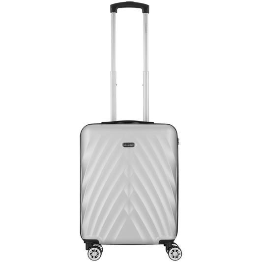 Travelwize Terra ABS 55cm 4-Wheels Spinner Luggage Silver
