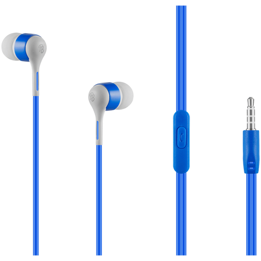 Pro Bass Swagger 2.0 Series - Boxed Auxiliary Earphone with Mic - Blue