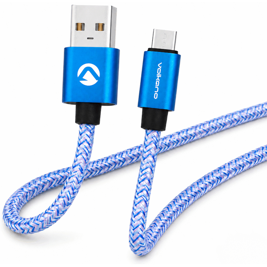 Volkano Fashion Series Cable Type-C 1.8m - Sky Blue
