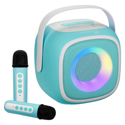 Volkano Kids SingMate Series Bluetooth Speaker with 2 Wireless Microphones - Mint