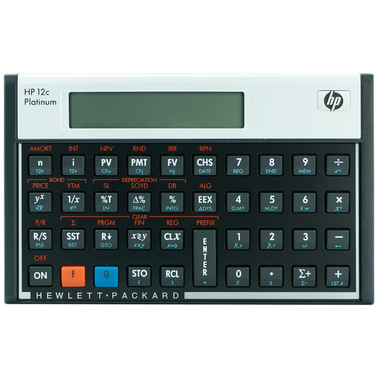 HP 12C Platinum Financial Calculator (Algebraic or RPN)