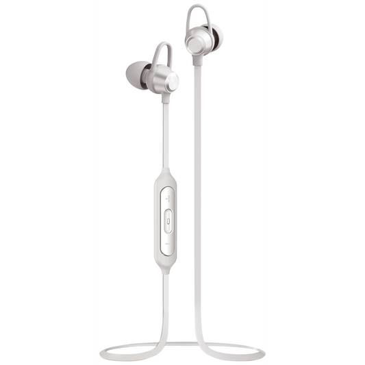 Volkano Rush 2.0 Bluetooth Earphones with Carry Case - Silver