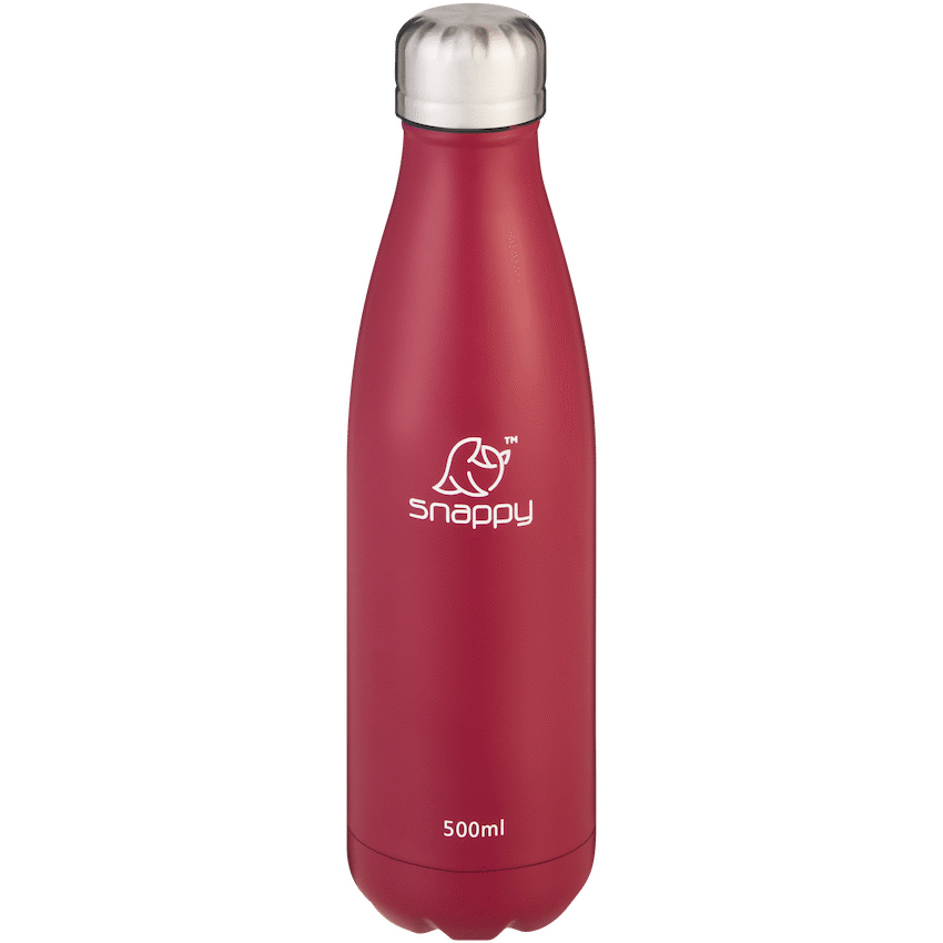 Snappy Stainless Steel Vacuum Bottle 500ml - Cherry