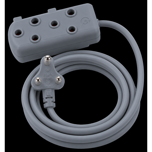 Ellies Side-by-Side Heavy-Duty Extension Lead - 5M - GR