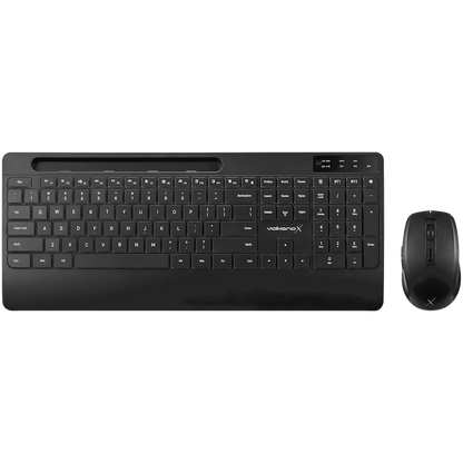 VolkanoX Gem Bluetooth Wireless Keyboard and Mouse - Black