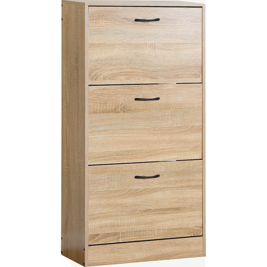 Everfurn Tamar Shoe Cabinet - Small - Oak