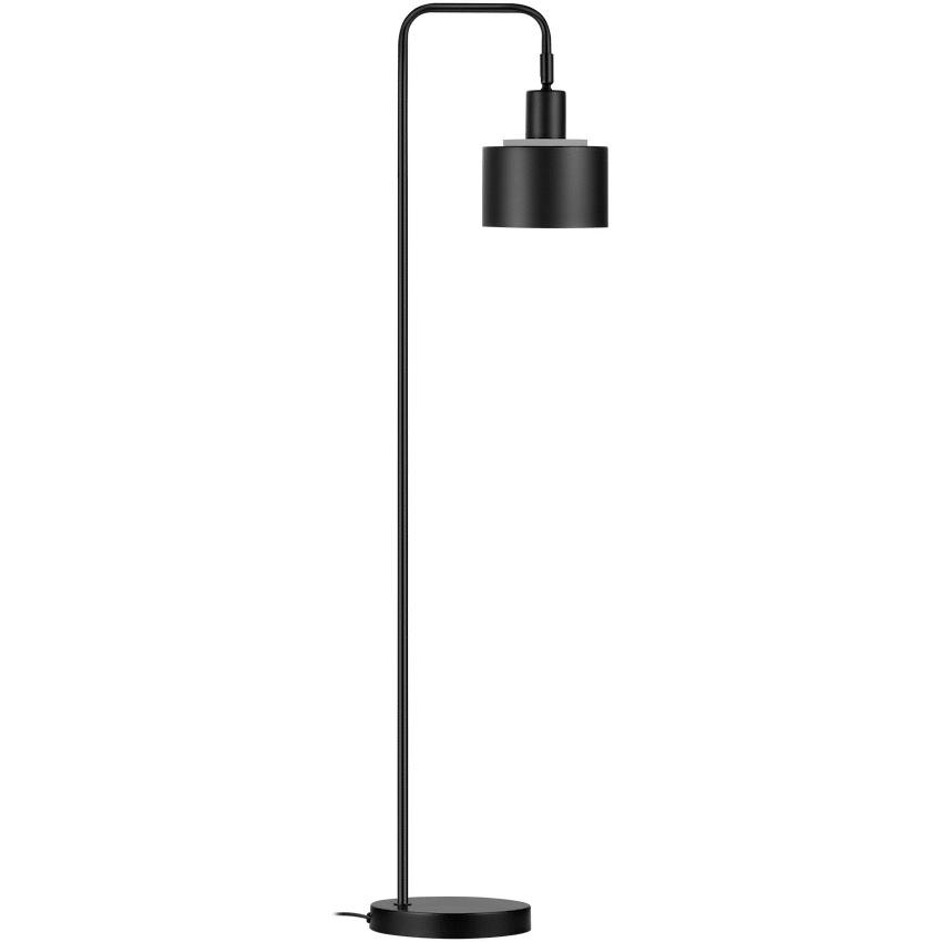 Switched Mira Series Metal Floor Lamp - Black