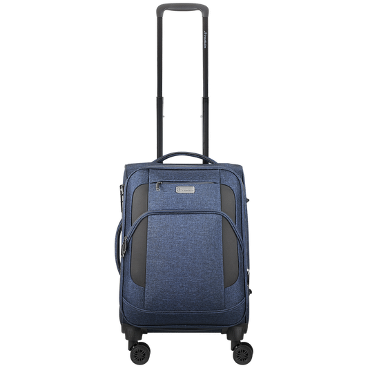 Travelwize Aurora 55cm 4-Wheel Spinner Trolley Case - Navy Melange