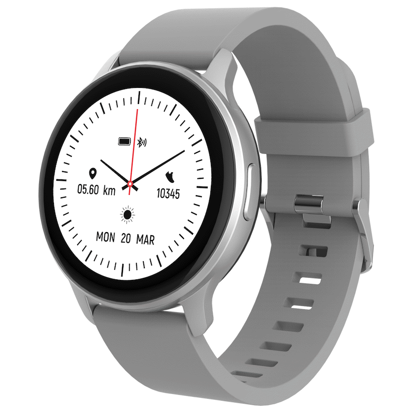 Volkano Active Tech Trend series Watch with heart rate monitor - Silver