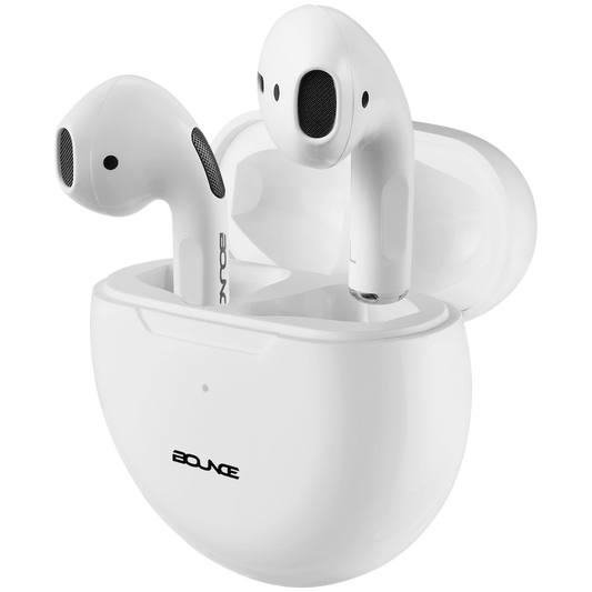 Bounce Float Series True Wireless Earphones with Charging Case - White