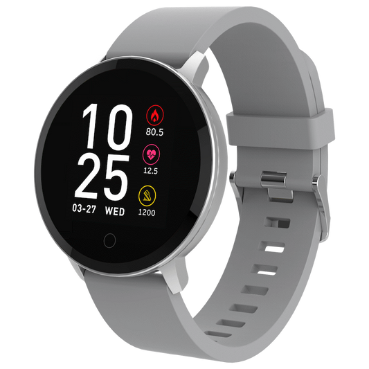 Volkano Active Tech Trend Series Watch with Heart Rate Monitor - Silver