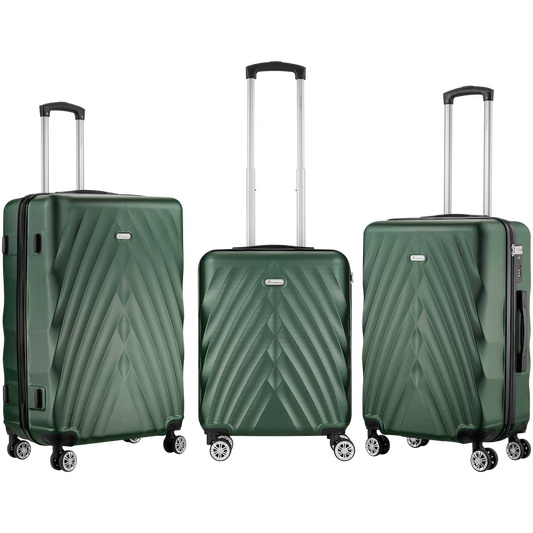 Travelwize Terra ABS 4-Wheels Spinner 3Pc Luggage Set Bottle