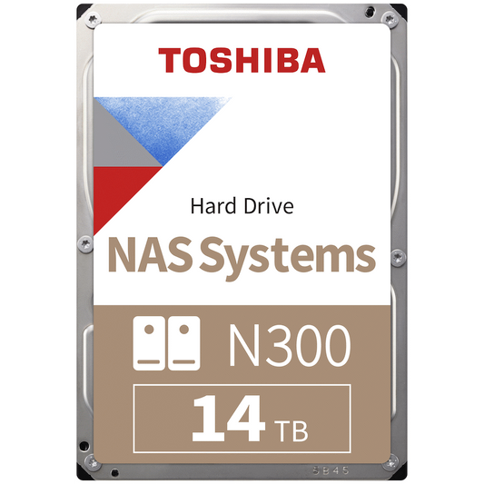 Toshiba N300 NAS Hard Drive 14tb 3.5in SATA 7200rpm 512mb CMR