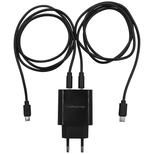 Volkano Cupla Series 3.1a Dual Output Charger - Black