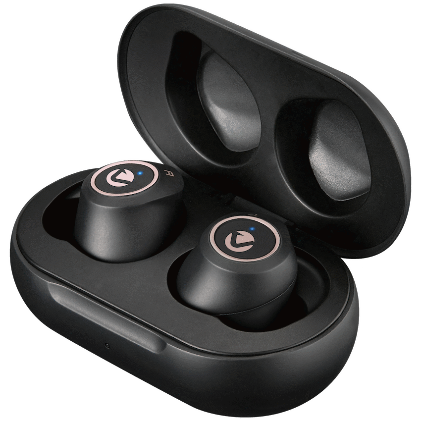 Volkano Taurus Series True Wireless Earphones with Charging Case - Black