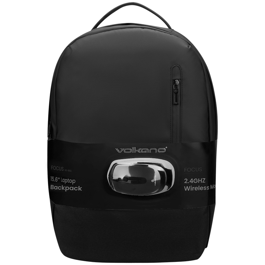 Volkano Focus Series 15.6" Laptop Backpack and Wireless Mouse