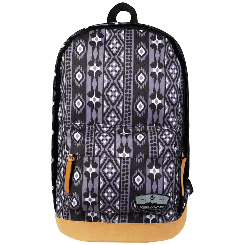 Volkano Suede Series Backpack - Ethnic - Dark Grey