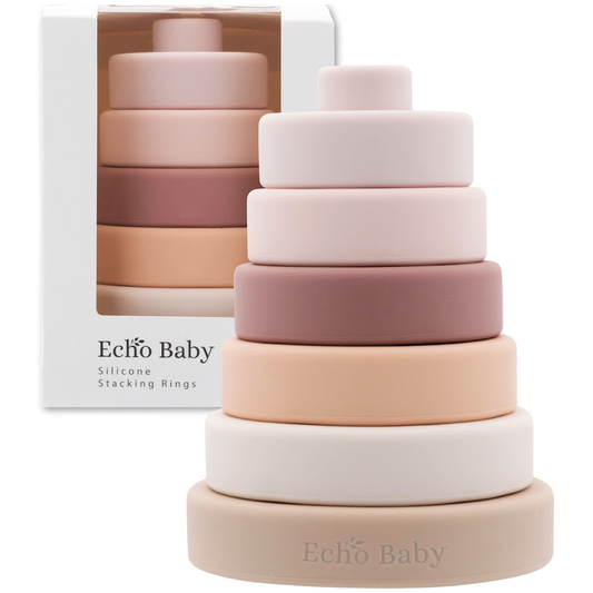 Echo Baby Silicone Stacking Rings - Sunset