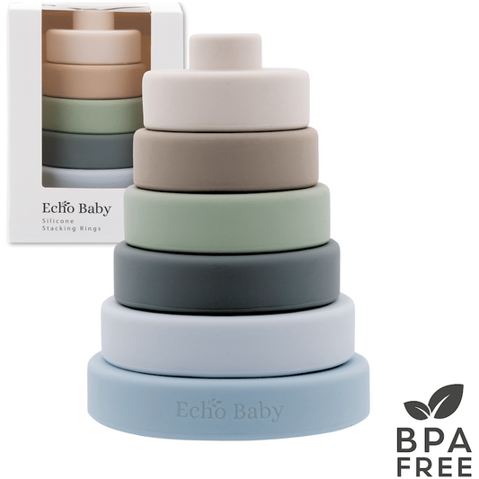 Echo Baby Silicone Stacking Rings - Ocean