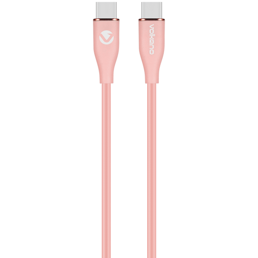 Volkano Flexi Series Type-C to Type-C 1.5m 60w - Pink