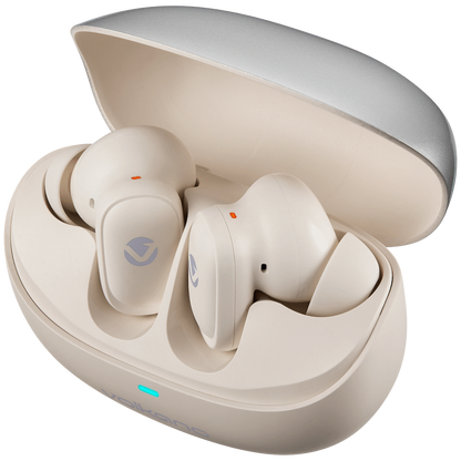 Volkano Sugar-Cube Active Noise-Cancelling True Wireless Earphones - Nude