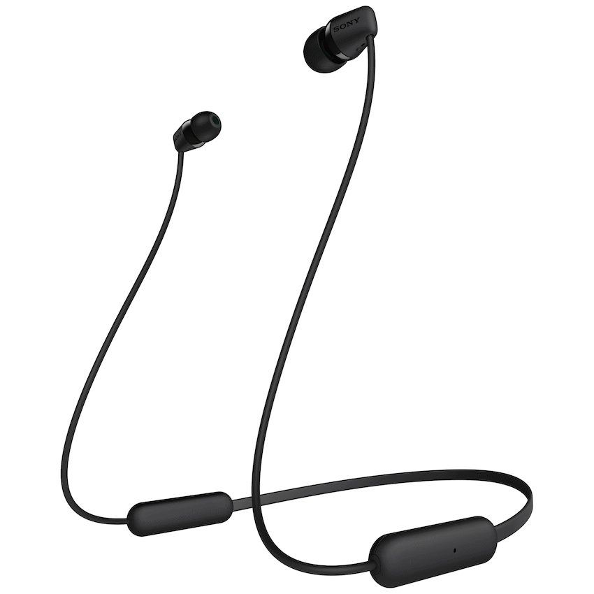 Sony WI-C200 (Black) Wireless Earphones with magnetic housing and matte finish