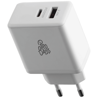 Pro Bass RapidCharge Series 32w Dual USB and Type-C Wall Charger