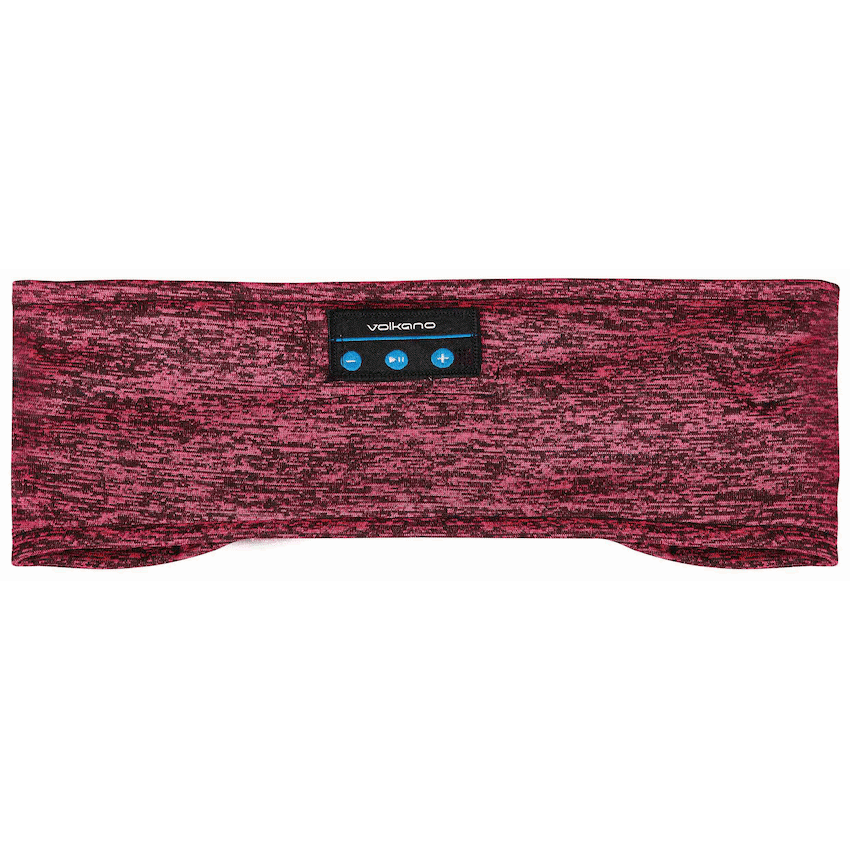 Volkano Lucid Series Bluetooth Headband Headphones - Red