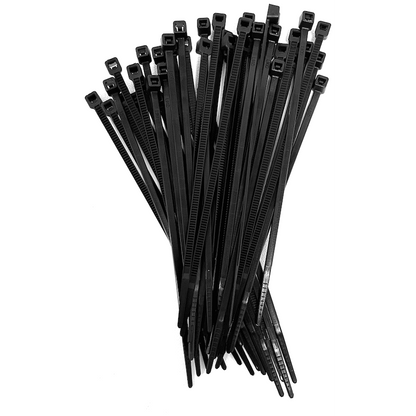 Ellies Cable Tie 2.5mm X 100mm - 100 PACK SIZE - BK