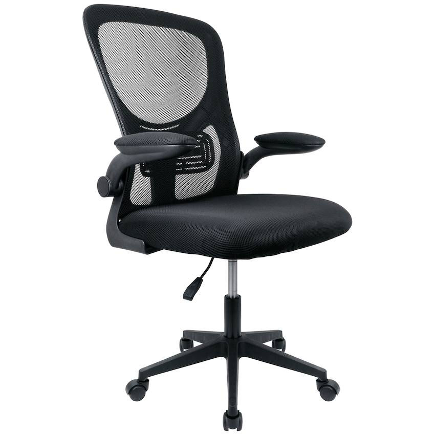 Everfurn Ella Mid Back Office Chair - Black