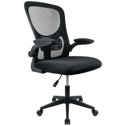 Everfurn Ella Mid Back Office Chair - Black